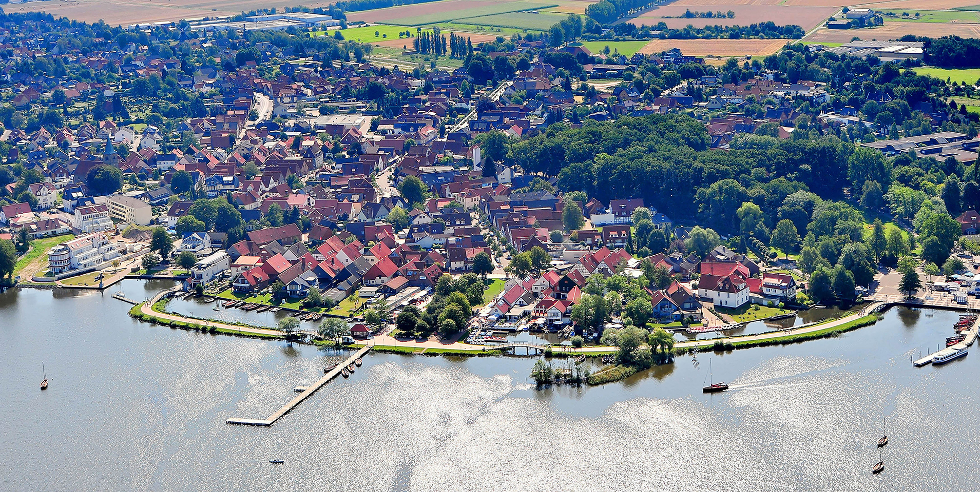 Luftaufnahme Promenade in Steinhude