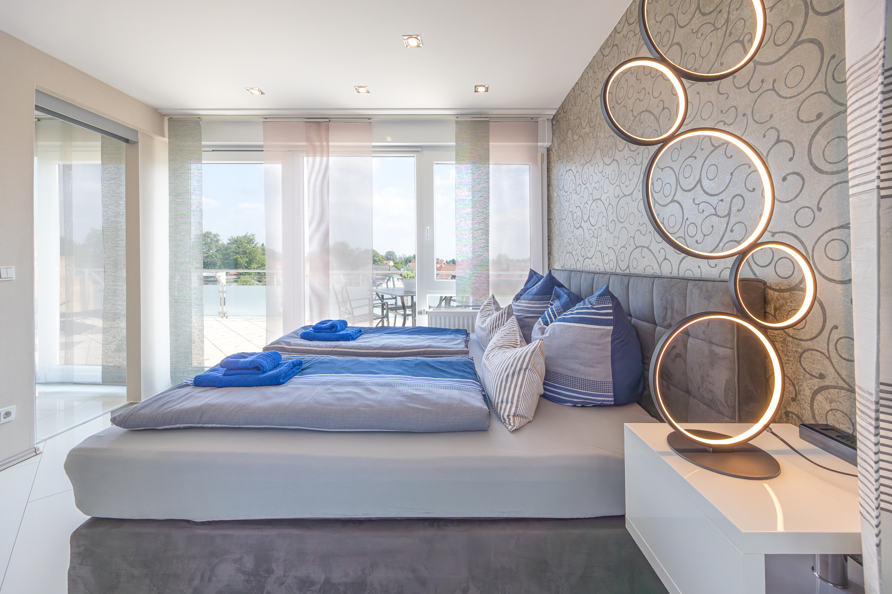 Studio-Comfort - Schlafbereich mit Ostbalkon