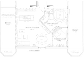 Studio-Comfort - Grundriss